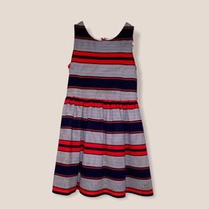 Beautiful Red Navy & White Striped Dress!